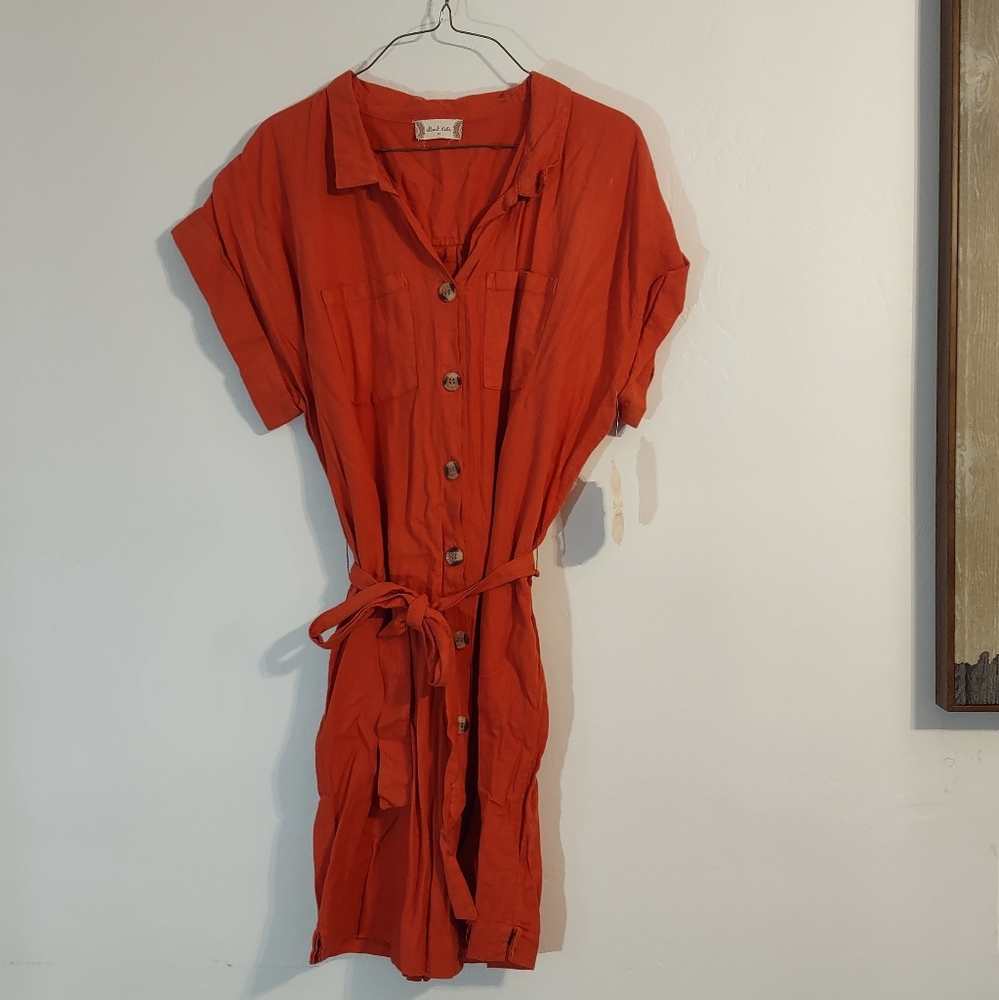 Altar'd State Orange Tunic Dress